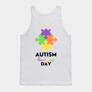 Autism Awareness Day Puzzle Tank Top